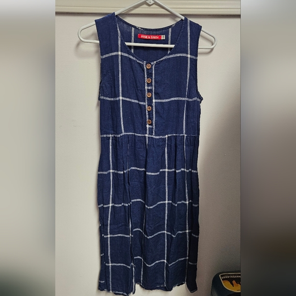 Pyne & Smith Blue Windowpane - Picture 1 of 3